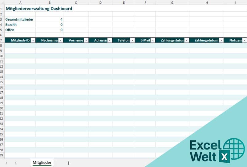 vereinssoftware kostenlos excel