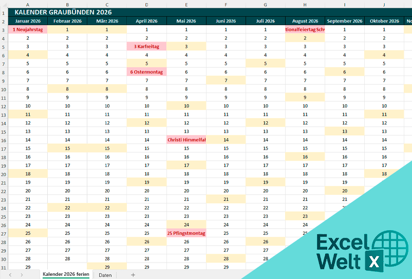 Kalender Graubünden 2026