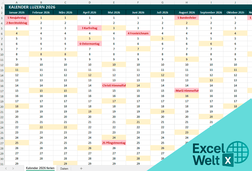 Kalender Luzern 2026