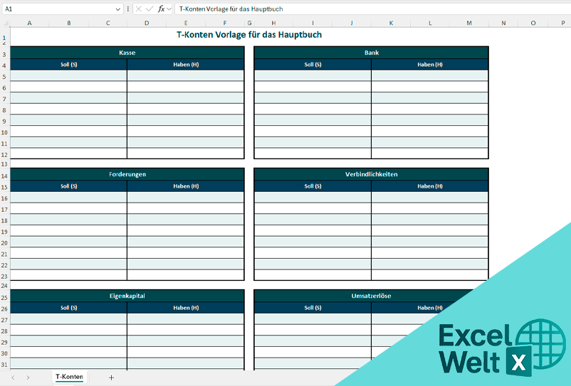 T konten excel vorlage kostenlos