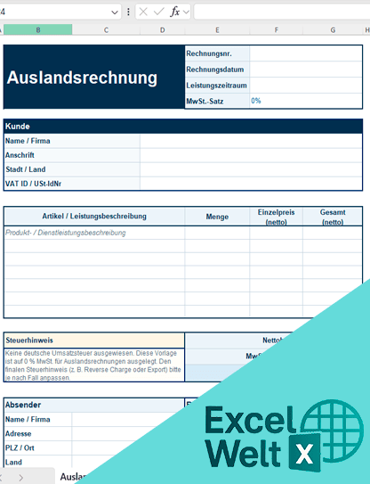 kostenlose rechnungsvorlage