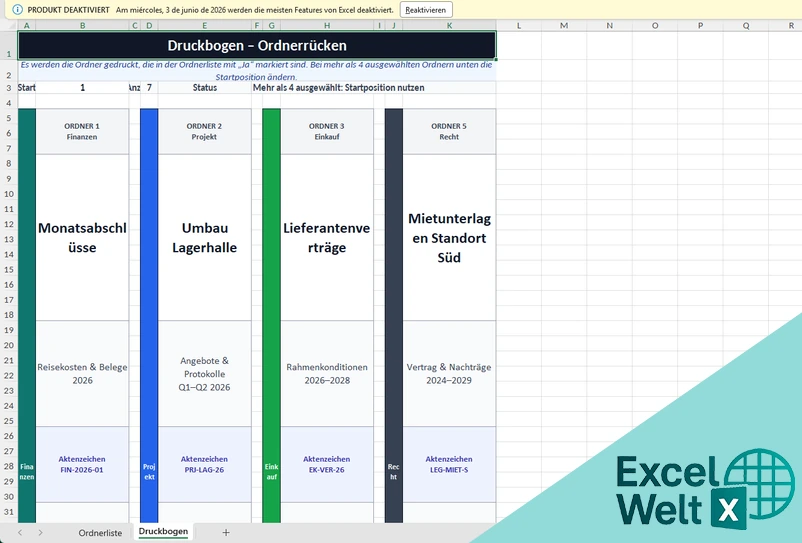 beschriftung sicherungskasten vordruck excel