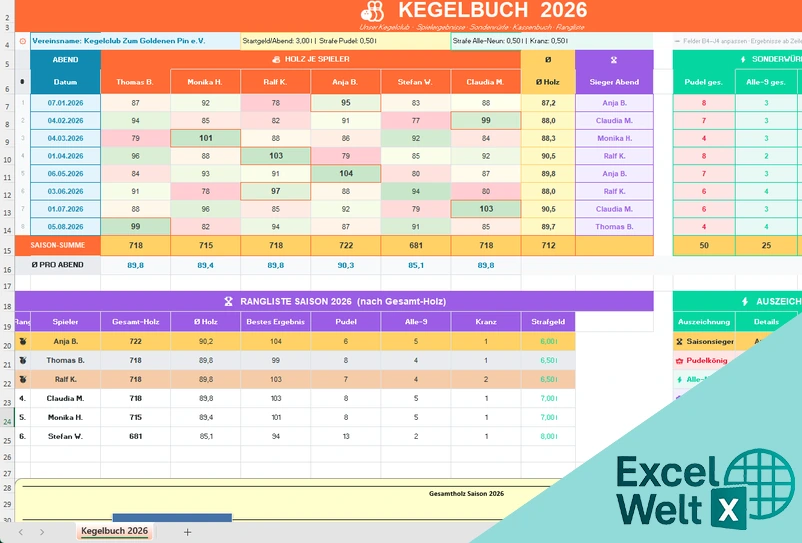 excel kegelbuch kostenlos
